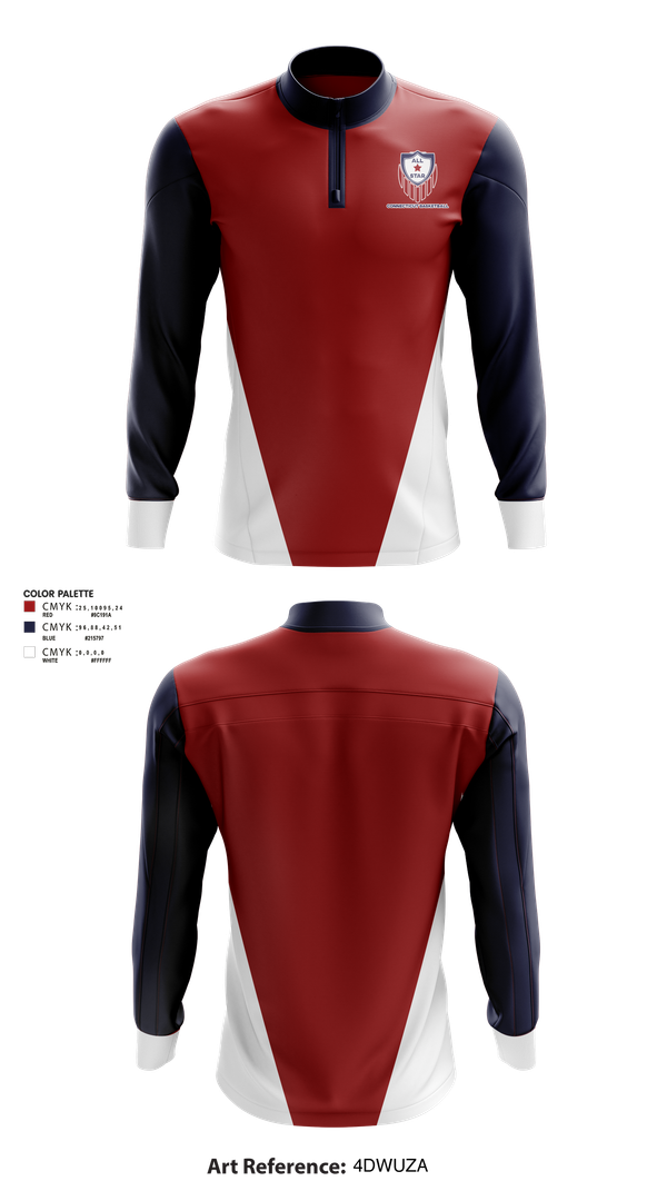 Quarter Zip Jacket, Connecticut Basketball Conference, Men's Basketball, Teamtime, Team time, sublimation, custom sports apparel, team uniforms, spirit wear, spiritwear, sports uniforms, custom shirts, team store, custom team store, fundraiser sports, apparel fundraiser