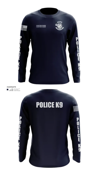 Long Sleeve Performance Shirt, St George Police K9, Police, Teamtime, Team time, sublimation, custom sports apparel, team uniforms, spirit wear, spiritwear, sports uniforms, custom shirts, team store, custom team store, fundraiser sports, apparel fundraiser