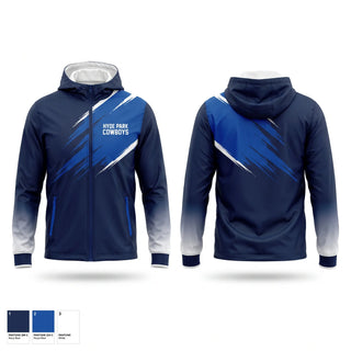 Windbreaker, Hyde park cowboys, Cheer, Teamtime, Team time, sublimation, custom sports apparel, team uniforms, spirit wear, spiritwear, sports uniforms, custom shirts, team store, custom team store, fundraiser sports, apparel fundraiser