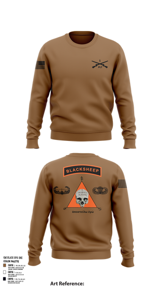 Crew Neck Sweatshirt, 1st PLT B Co 1-173IN, , Teamtime, Team time, sublimation, custom sports apparel, team uniforms, spirit wear, spiritwear, sports uniforms, custom shirts, team store, custom team store, fundraiser sports, apparel fundraiser