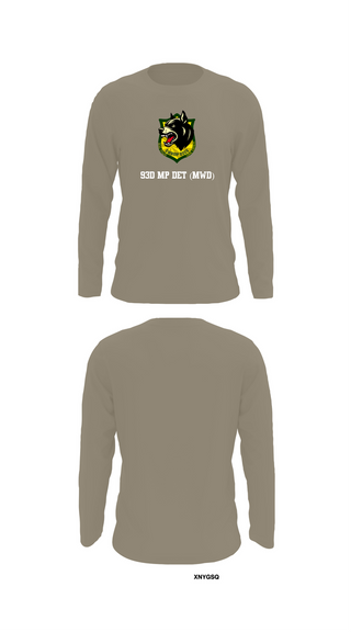 Long Sleeve Performance Shirt, 93D MP DET (MWD), , Teamtime, Team time, sublimation, custom sports apparel, team uniforms, spirit wear, spiritwear, sports uniforms, custom shirts, team store, custom team store, fundraiser sports, apparel fundraiser