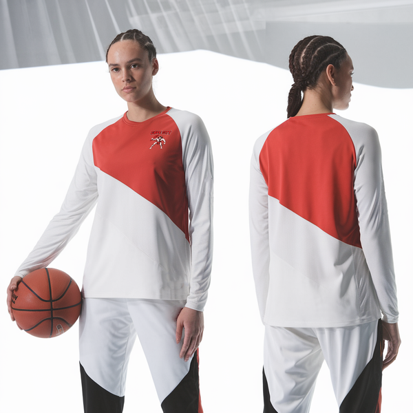 Womens Long Sleeve Vneck Shirt, Cave City, Women's Basketball, Teamtime, Team time, sublimation, custom sports apparel, team uniforms, spirit wear, spiritwear, sports uniforms, custom shirts, team store, custom team store, fundraiser sports, apparel fundraiser