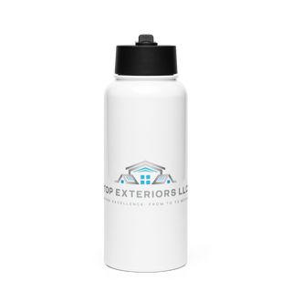 Top Exteriors LLC 46734894 Stainless Steel Water Bottle with a Straw Lid