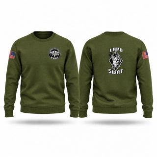 Crew Neck Sweatshirt, Muskogee Creek Nation Swat, Police, Teamtime, Team time, sublimation, custom sports apparel, team uniforms, spirit wear, spiritwear, sports uniforms, custom shirts, team store, custom team store, fundraiser sports, apparel fundraiser