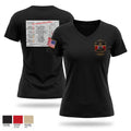 744 HQ platoon Women's Short Sleeve V-neck Shirt - 1