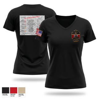 Womens Short Sleeve Vneck Shirt, 744 HQ platoon, Army, Teamtime, Team time, sublimation, custom sports apparel, team uniforms, spirit wear, spiritwear, sports uniforms, custom shirts, team store, custom team store, fundraiser sports, apparel fundraiser