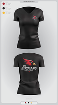 Derby City Birdgang 3850834 Women's Short Sleeve V-neck Shirt - 2