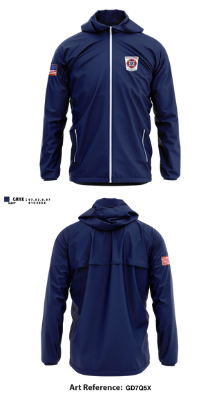Windbreaker, Dillon County Emergency Services, Fire Department, Teamtime, Team time, sublimation, custom sports apparel, team uniforms, spirit wear, spiritwear, sports uniforms, custom shirts, team store, custom team store, fundraiser sports, apparel fundraiser
