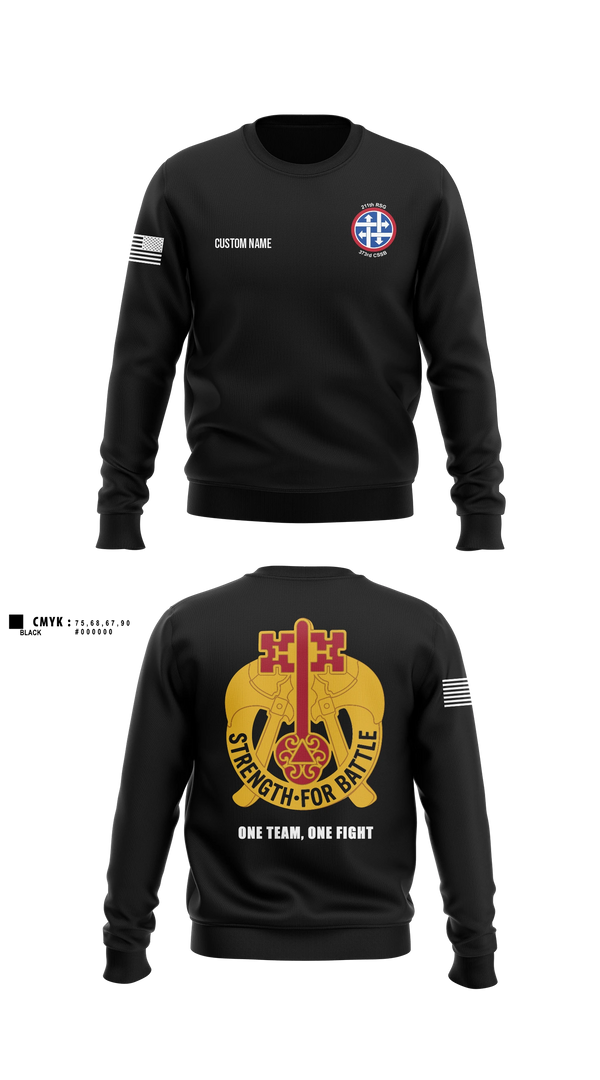 Crew Neck Sweatshirt, 373rd CSSB, Army, Teamtime, Team time, sublimation, custom sports apparel, team uniforms, spirit wear, spiritwear, sports uniforms, custom shirts, team store, custom team store, fundraiser sports, apparel fundraiser