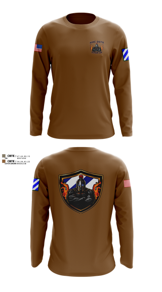 Long Sleeve Performance Shirt, HHC, DSTB, 3DSB, Army, Teamtime, Team time, sublimation, custom sports apparel, team uniforms, spirit wear, spiritwear, sports uniforms, custom shirts, team store, custom team store, fundraiser sports, apparel fundraiser