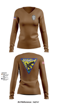 ACCLOGWING SECURITY 78788220 Women's Long Sleeve V-neck Shirt - 1