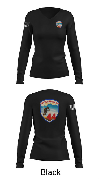 Womens Long Sleeve Vneck Shirt, Civil Disturbance Unit, , Teamtime, Team time, sublimation, custom sports apparel, team uniforms, spirit wear, spiritwear, sports uniforms, custom shirts, team store, custom team store, fundraiser sports, apparel fundraiser