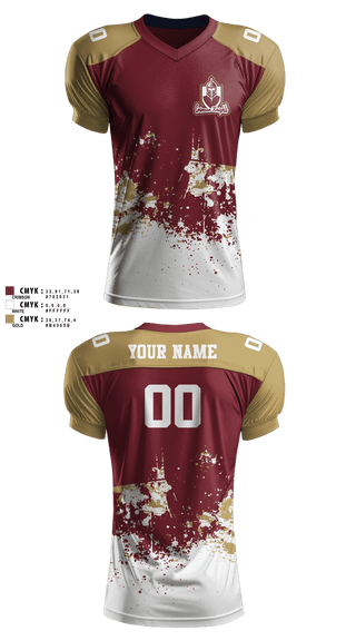 Football Jersey, Whittier Crimson Knights, , Teamtime, Team time, sublimation, custom sports apparel, team uniforms, spirit wear, spiritwear, sports uniforms, custom shirts, team store, custom team store, fundraiser sports, apparel fundraiser