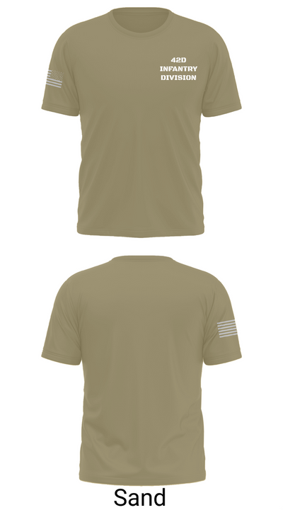 42D INFANTRY DIVISION Short Sleeve Performance Shirt - 91
