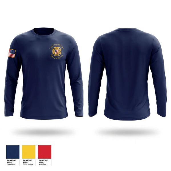 Long Sleeve Performance Shirt, Lake Hamilton Fire Rescue, Fire Department, Teamtime, Team time, sublimation, custom sports apparel, team uniforms, spirit wear, spiritwear, sports uniforms, custom shirts, team store, custom team store, fundraiser sports, apparel fundraiser
