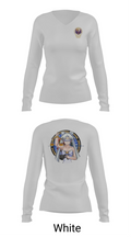 Karl & Hedwig Ackermann Memorial Institute for Joint Military Intelligence and Law Enforcement Education & Training at MARDET Fort Leonard Wood 34903411 Women's Long Sleeve V-neck Shirt - 16