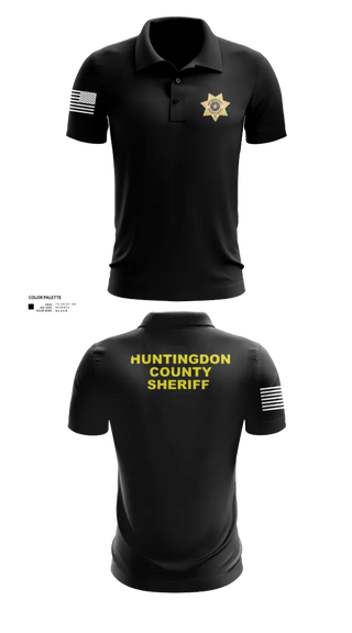 Short Sleeve Performance Polo, Huntingdon County Sheriff’s Office, Police, Teamtime, Team time, sublimation, custom sports apparel, team uniforms, spirit wear, spiritwear, sports uniforms, custom shirts, team store, custom team store, fundraiser sports, apparel fundraiser