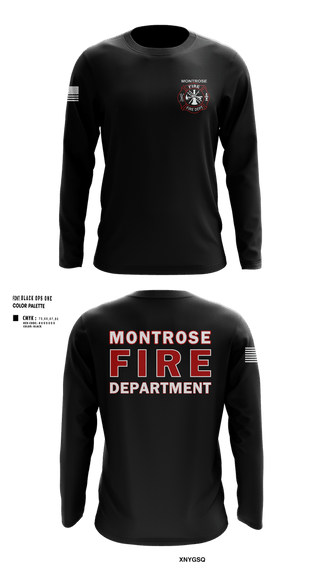 Long Sleeve Performance Shirt, MONTROSE FIRE DEPARTMENT, Fire Department, Teamtime, Team time, sublimation, custom sports apparel, team uniforms, spirit wear, spiritwear, sports uniforms, custom shirts, team store, custom team store, fundraiser sports, apparel fundraiser