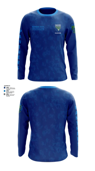 Long Sleeve Performance Shirt, Kansas City Missouri Police Athletic League Panthers (Soccer), Spirit Store, Teamtime, Team time, sublimation, custom sports apparel, team uniforms, spirit wear, spiritwear, sports uniforms, custom shirts, team store, custom team store, fundraiser sports, apparel fundraiser
