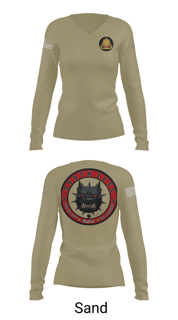 Womens Long Sleeve Vneck Shirt, 359 ICTC, , Teamtime, Team time, sublimation, custom sports apparel, team uniforms, spirit wear, spiritwear, sports uniforms, custom shirts, team store, custom team store, fundraiser sports, apparel fundraiser