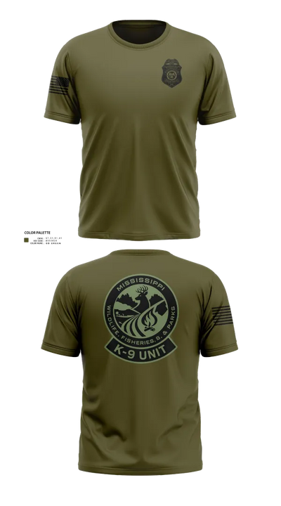 MDWFP K9 21939837 Short Sleeve Performance Shirt - 201
