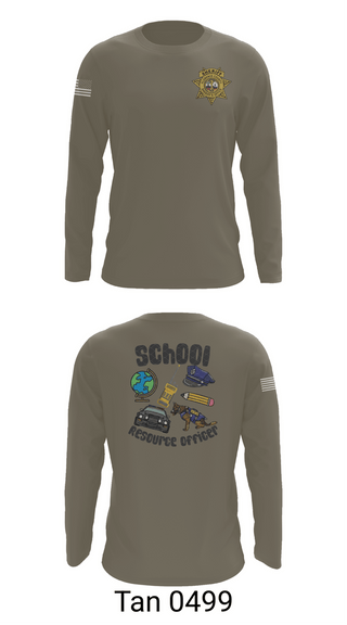 Long Sleeve Performance Shirt, Florence County Sheriff's Office SRO, Police, Teamtime, Team time, sublimation, custom sports apparel, team uniforms, spirit wear, spiritwear, sports uniforms, custom shirts, team store, custom team store, fundraiser sports, apparel fundraiser