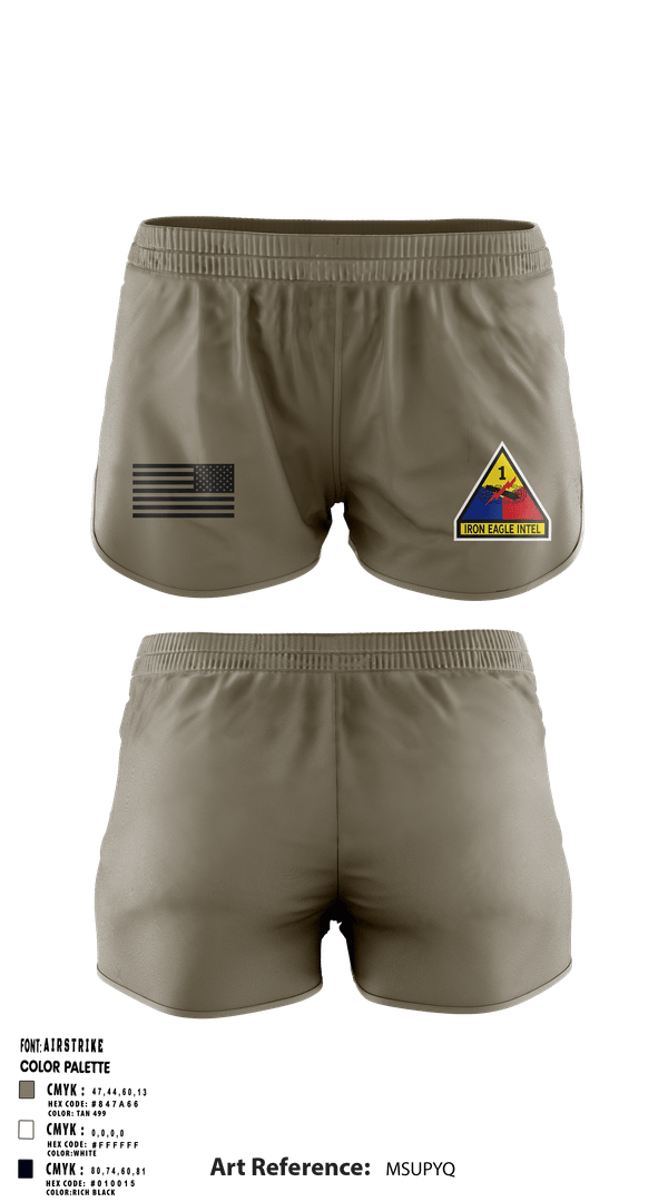 Ranger Panties, 1 AD CAB, Army, Teamtime, Team time, sublimation, custom sports apparel, team uniforms, spirit wear, spiritwear, sports uniforms, custom shirts, team store, custom team store, fundraiser sports, apparel fundraiser
