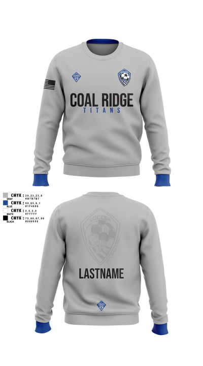 Coal Ridge HS Boys Soccer Crew Neck Sweatshirt - 5