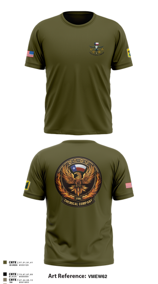 Short Sleeve Performance Shirt, 370th CHEM CO, Army, Teamtime, Team time, sublimation, custom sports apparel, team uniforms, spirit wear, spiritwear, sports uniforms, custom shirts, team store, custom team store, fundraiser sports, apparel fundraiser