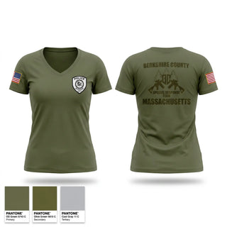 Womens Short Sleeve Vneck Shirt, Berkshire County SRT, Police, Teamtime, Team time, sublimation, custom sports apparel, team uniforms, spirit wear, spiritwear, sports uniforms, custom shirts, team store, custom team store, fundraiser sports, apparel fundraiser