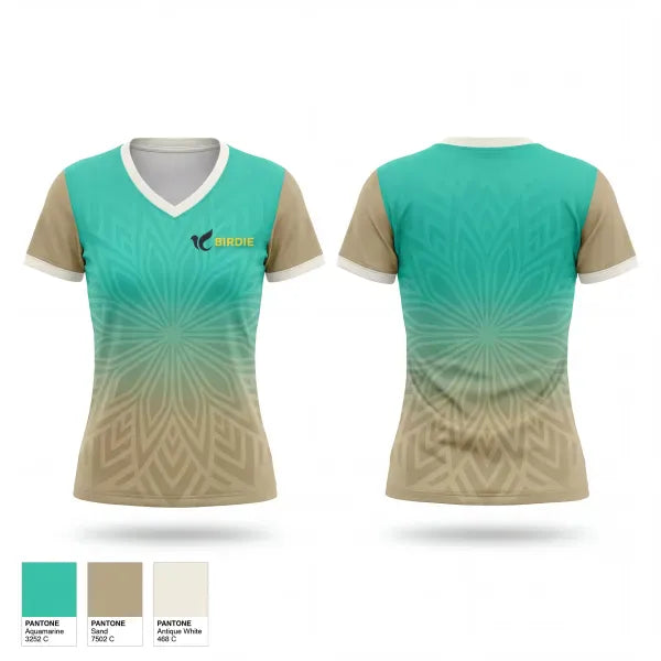 Womens Short Sleeve Vneck Shirt, Birdie, Baseball, Teamtime, Team time, sublimation, custom sports apparel, team uniforms, spirit wear, spiritwear, sports uniforms, custom shirts, team store, custom team store, fundraiser sports, apparel fundraiser
