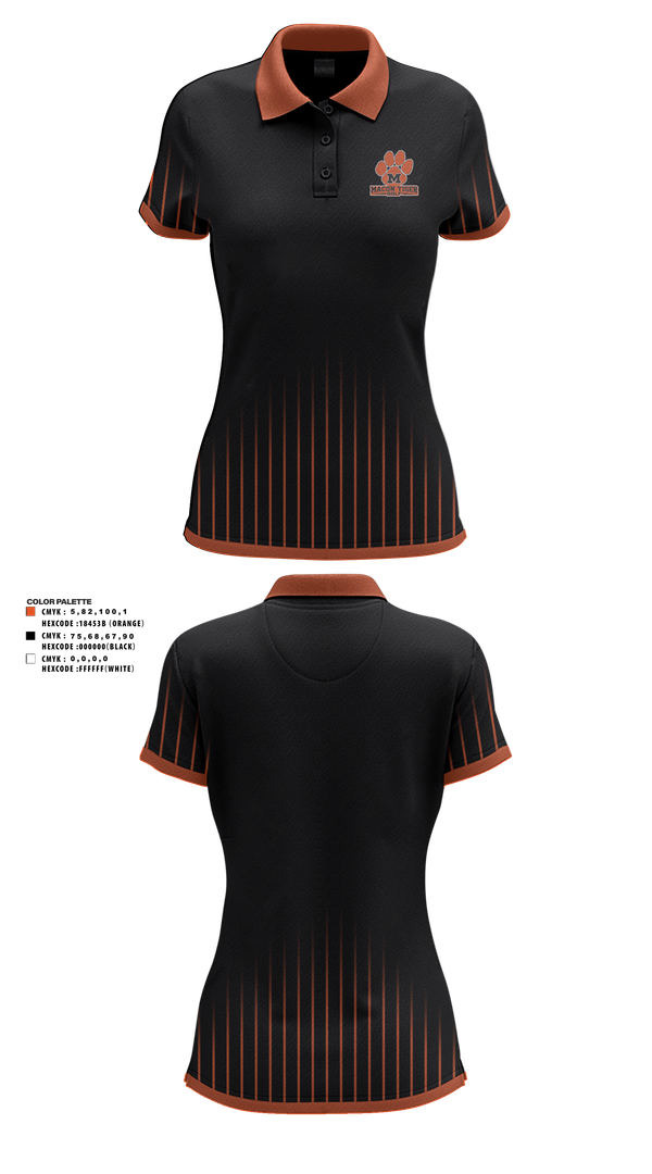 Womens Short Sleeve Performance Polo, Macon Tiger Golf, Golf, Teamtime, Team time, sublimation, custom sports apparel, team uniforms, spirit wear, spiritwear, sports uniforms, custom shirts, team store, custom team store, fundraiser sports, apparel fundraiser