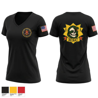 Womens Short Sleeve Vneck Shirt, HSC 1-1 SFG(A), Army, Teamtime, Team time, sublimation, custom sports apparel, team uniforms, spirit wear, spiritwear, sports uniforms, custom shirts, team store, custom team store, fundraiser sports, apparel fundraiser