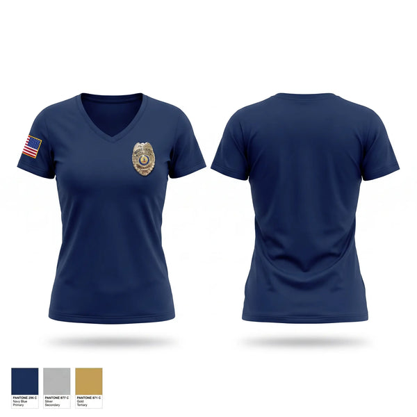 Womens Short Sleeve Vneck Shirt, Gate City Police Department, Police, Teamtime, Team time, sublimation, custom sports apparel, team uniforms, spirit wear, spiritwear, sports uniforms, custom shirts, team store, custom team store, fundraiser sports, apparel fundraiser
