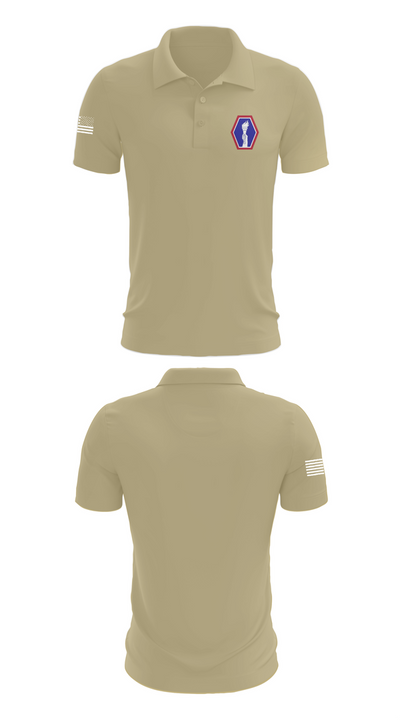100 Battalion 442 Infantry 61089224 Short Sleeve Performance Polo - 87