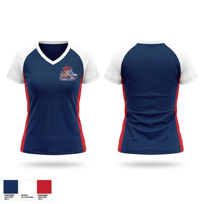 NAVY Women's Short Sleeve V-neck Shirt - 1