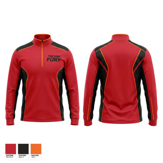Quarter Zip Jacket, Tucson Fury, Softball, Teamtime, Team time, sublimation, custom sports apparel, team uniforms, spirit wear, spiritwear, sports uniforms, custom shirts, team store, custom team store, fundraiser sports, apparel fundraiser