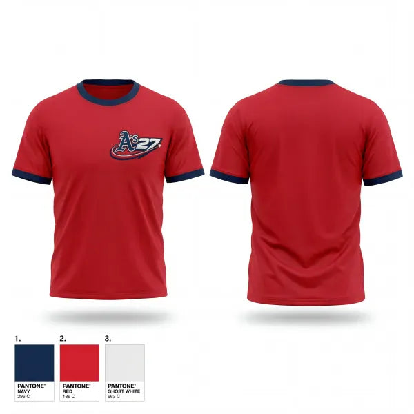 Short Sleeve Performance Shirt, Little Rock A’s, Baseball, Teamtime, Team time, sublimation, custom sports apparel, team uniforms, spirit wear, spiritwear, sports uniforms, custom shirts, team store, custom team store, fundraiser sports, apparel fundraiser