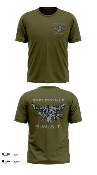 Old School Cotton Feel Shirt, Shelbyville SWAT, Police, Teamtime, Team time, sublimation, custom sports apparel, team uniforms, spirit wear, spiritwear, sports uniforms, custom shirts, team store, custom team store, fundraiser sports, apparel fundraiser