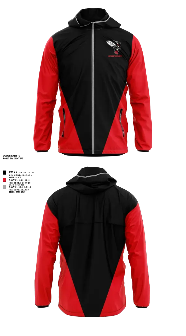 Windbreaker, Heyworth Hornets, Baseball, Teamtime, Team time, sublimation, custom sports apparel, team uniforms, spirit wear, spiritwear, sports uniforms, custom shirts, team store, custom team store, fundraiser sports, apparel fundraiser