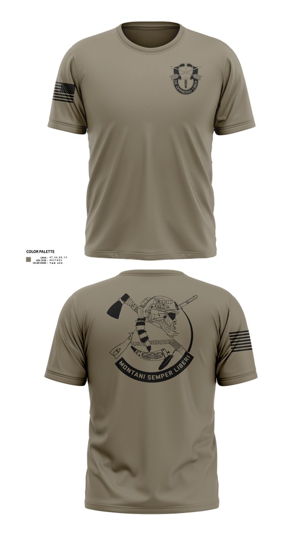 Old School Cotton Feel Shirt, 2/19 SFG (A), Army, Teamtime, Team time, sublimation, custom sports apparel, team uniforms, spirit wear, spiritwear, sports uniforms, custom shirts, team store, custom team store, fundraiser sports, apparel fundraiser