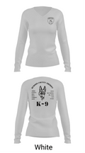 Hudson County Sheriff’s Office K9-Unit 74295190 Women's Long Sleeve V-neck Shirt - 11