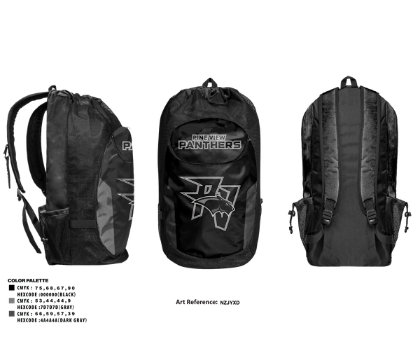 Gear Bag, Pine View Panthers Wrestling, Wrestling, Teamtime, Team time, sublimation, custom sports apparel, team uniforms, spirit wear, spiritwear, sports uniforms, custom shirts, team store, custom team store, fundraiser sports, apparel fundraiser