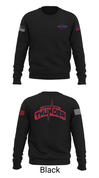 Crew Neck Sweatshirt, Lake City Thunder, Softball, Teamtime, Team time, sublimation, custom sports apparel, team uniforms, spirit wear, spiritwear, sports uniforms, custom shirts, team store, custom team store, fundraiser sports, apparel fundraiser