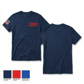 Old School Cotton Feel Shirt, Tyronza fire/rescue, Fire Department, Teamtime, Team time, sublimation, custom sports apparel, team uniforms, spirit wear, spiritwear, sports uniforms, custom shirts, team store, custom team store, fundraiser sports, apparel fundraiser