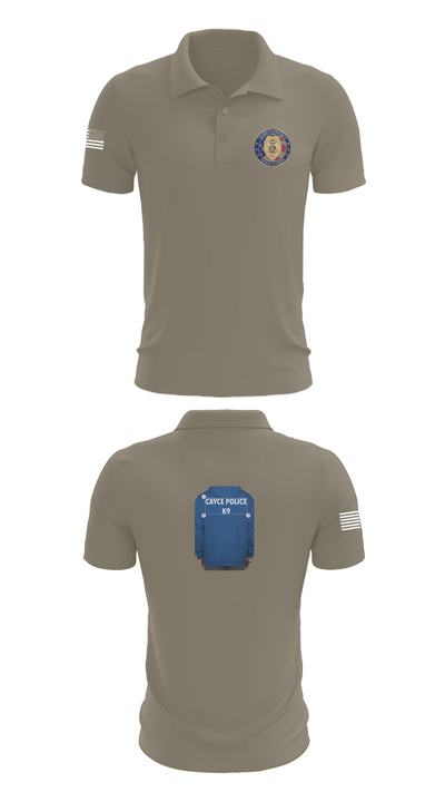 Cayce Police K9 35627395 Short Sleeve Performance Polo - 64