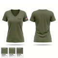 Test Women's Short Sleeve V-neck Shirt - 1