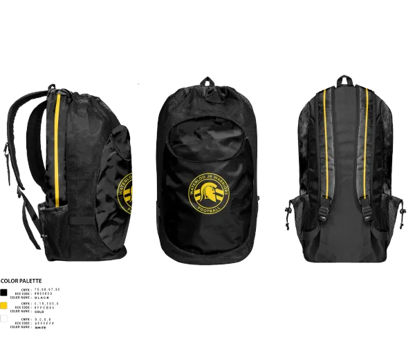Gear Bag, Waterloo Region Minor Football, , Teamtime, Team time, sublimation, custom sports apparel, team uniforms, spirit wear, spiritwear, sports uniforms, custom shirts, team store, custom team store, fundraiser sports, apparel fundraiser