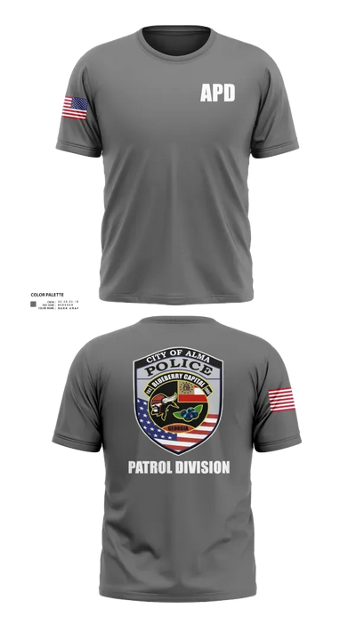 Alma Police Department 36149502 Short Sleeve Performance Shirt - 21