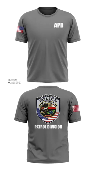 Old School Cotton Feel Shirt, Alma Police Department, Police, Teamtime, Team time, sublimation, custom sports apparel, team uniforms, spirit wear, spiritwear, sports uniforms, custom shirts, team store, custom team store, fundraiser sports, apparel fundraiser